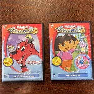 Playskool VideoNow Jr. DVDs - Clifford and Dora